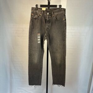 NWT Levi's 501 Original Button-Fly Raw Hem 27x30